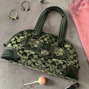 Y2K Coach Miranda Hampton Signature Domed Satchel